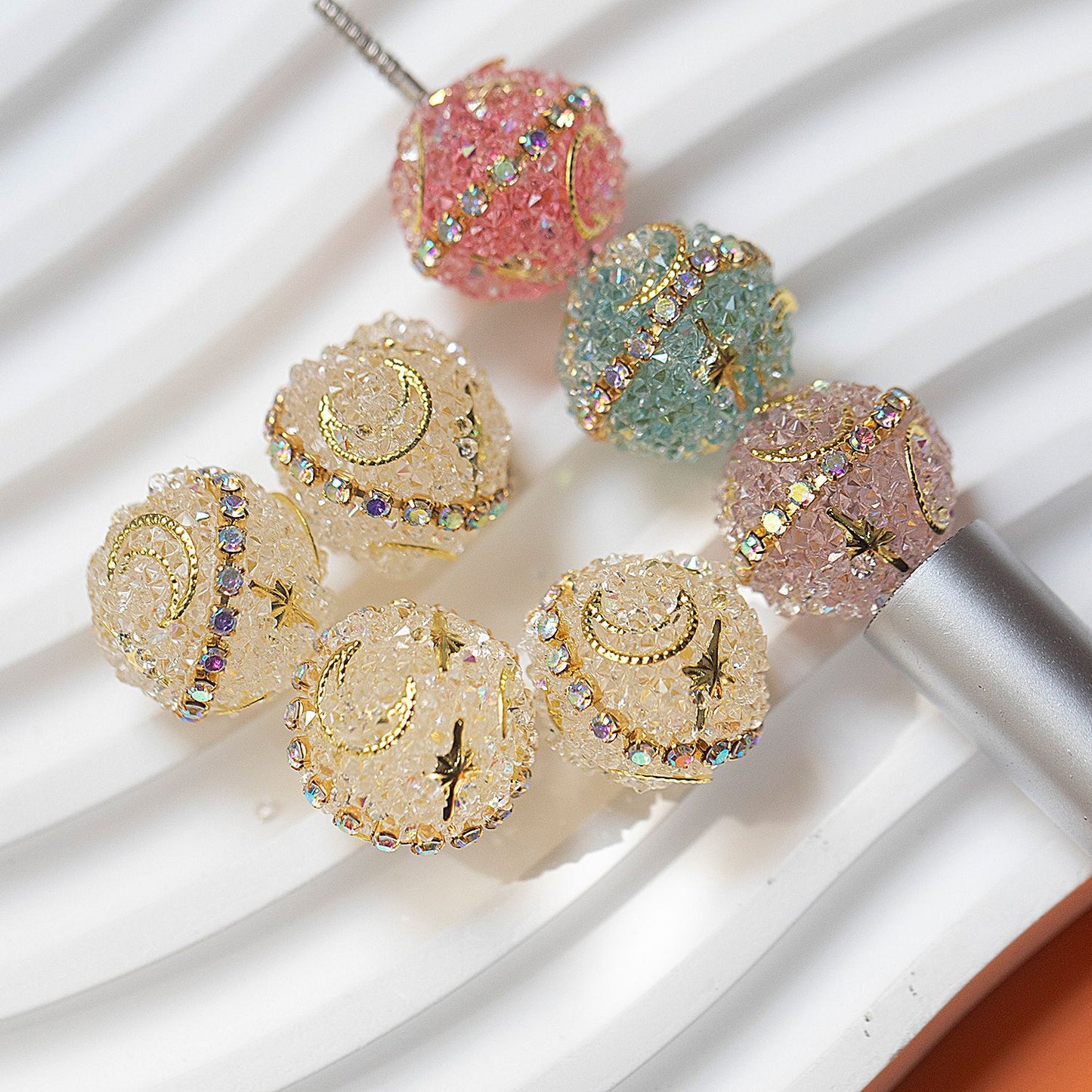 Candy Shape Diamond Ball Pendant