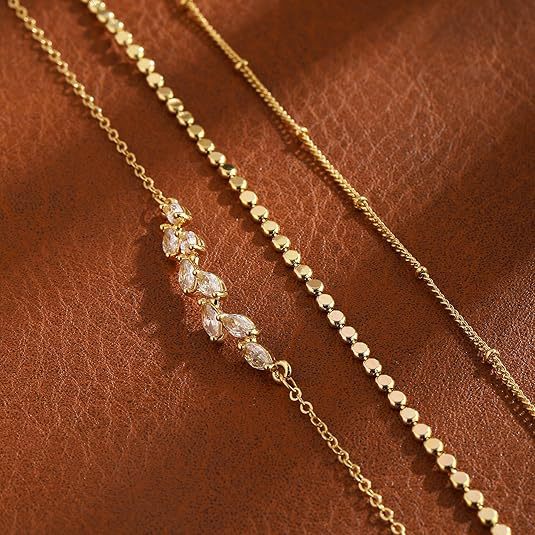 Personalized Fashion Fine Classic Ball Bead Chain Anklet All-Match Anklet Ornament