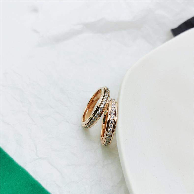 Rotatable stress-relieving rings for women and men, wedding promises, fashionable queuing, daily stacking, outdoor