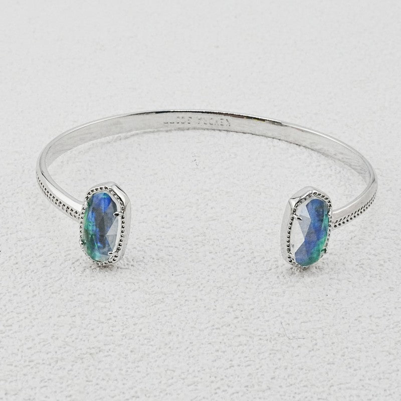 Abalone shell opening bracelet, gilded sweet jewelry