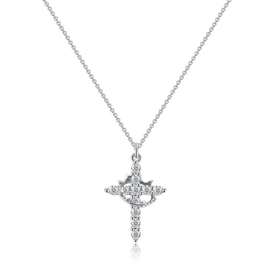 Crown and cross pendant necklaces, Easter necklaces, women and men and girls' daily party clothing, decorations, fashionable jewelry, Mother's Day gifts, outdoor fun