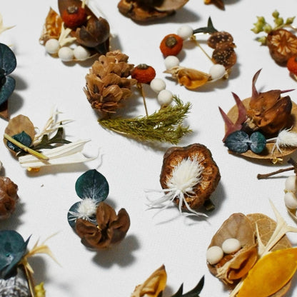 (Random shipment)The plant air-dried brooch features unique flowers and plants, randomly distributed and carefully crafted