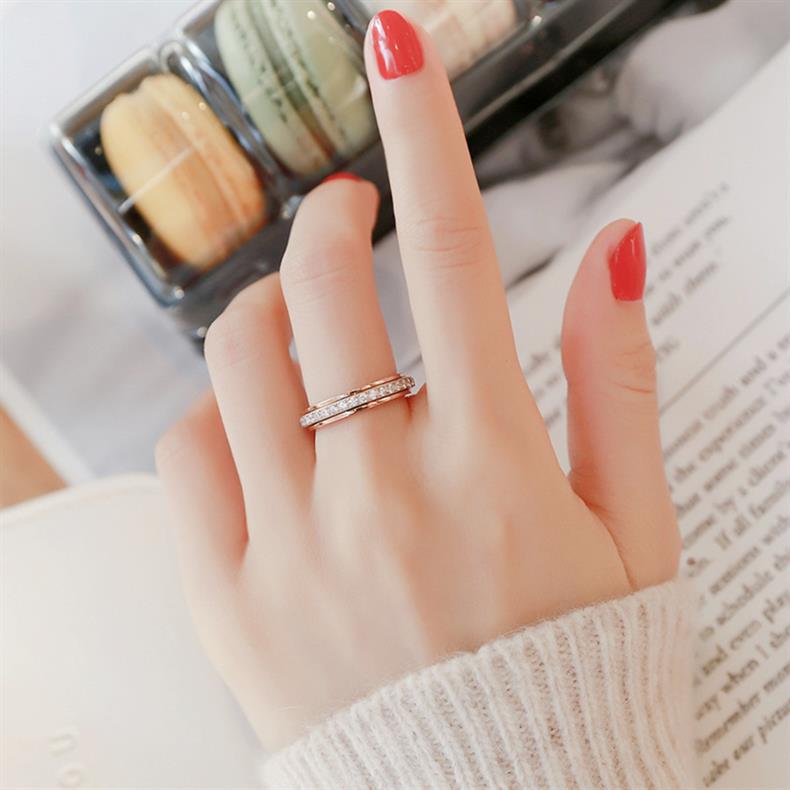 Rotatable stress-relieving rings for women and men, wedding promises, fashionable queuing, daily stacking, outdoor