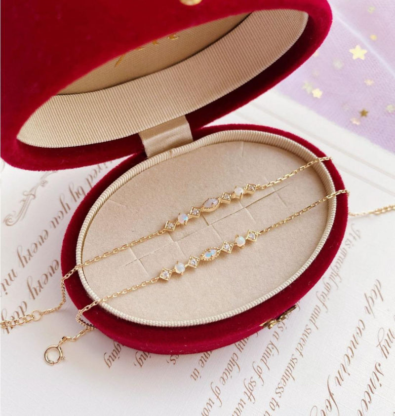 Geometric Rhombus Bracelet Women's Elegant Retro Artistic