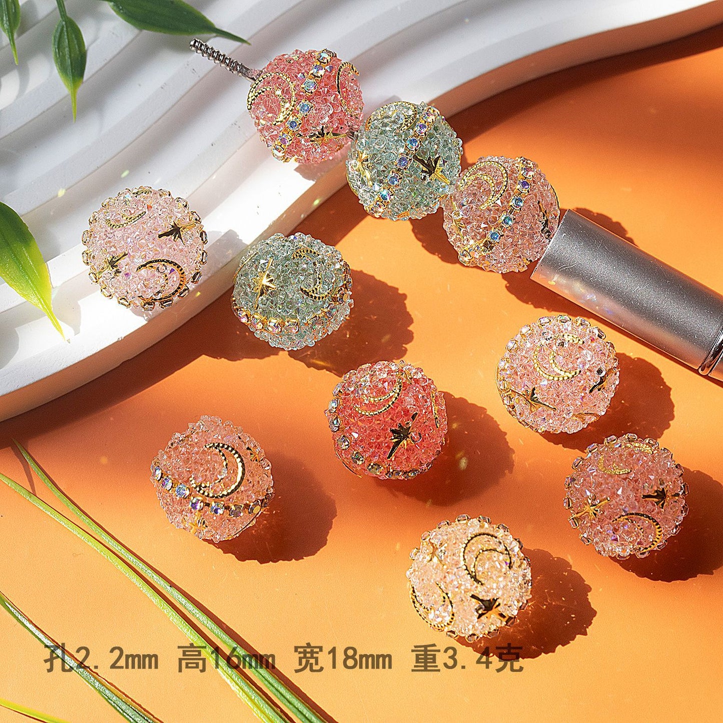 Candy Shape Diamond Ball Pendant