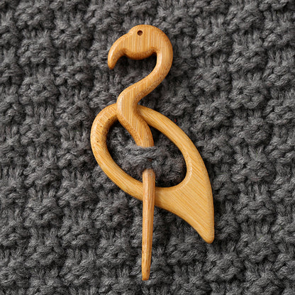 Brooch pin with wooden animal pattern Wooden Animal Brooch Gift