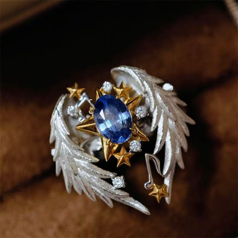 Angel Wings Ring Adjustable Ring