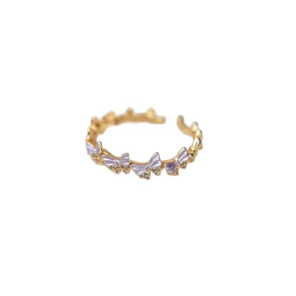 Vintage Jewelry French Retro Exquisite Niche Light Luxury Palace Style High-end Olive Green New Open Ring for Women