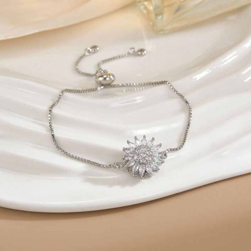 Rotating Sunflower Bracelet - A calming and relaxing accessory, Mother's Day gift, Valentine's Day gift, birthday gift jewelry, fashion matching, party and outdoor activities