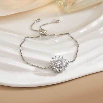 Rotating Sunflower Bracelet - A calming and relaxing accessory, Mother's Day gift, Valentine's Day gift, birthday gift jewelry, fashion matching, party and outdoor activities
