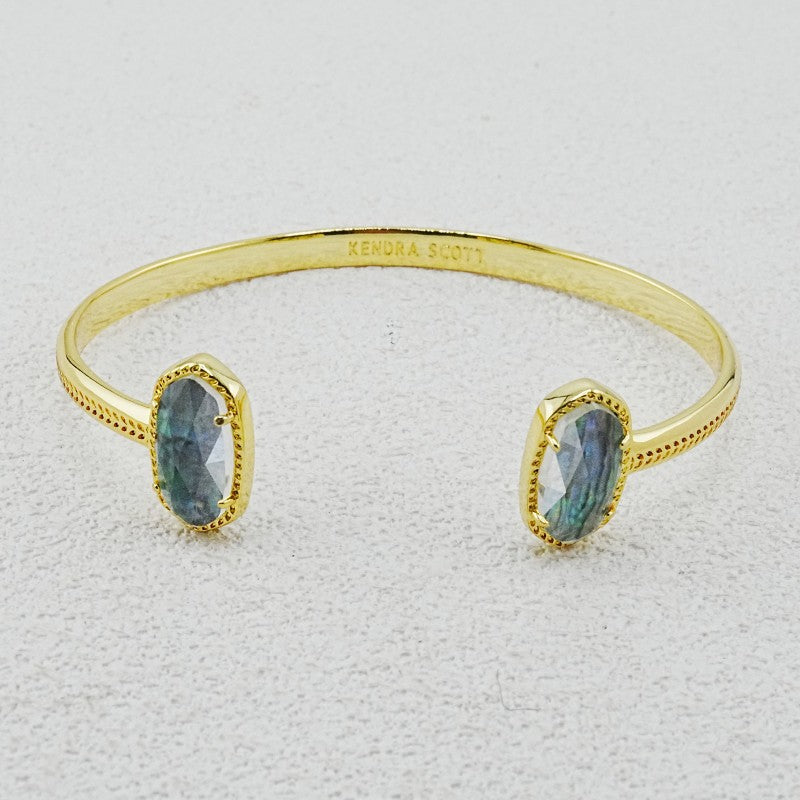Abalone shell opening bracelet, gilded sweet jewelry