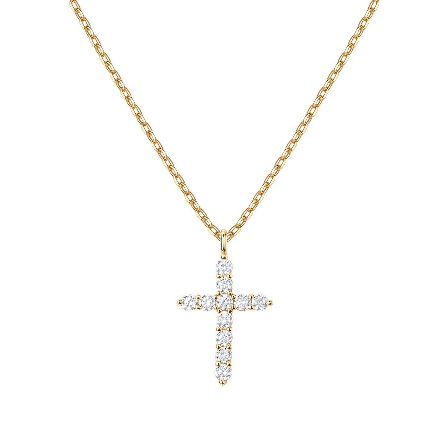 Crown and cross pendant necklaces, Easter necklaces, women and men and girls' daily party clothing, decorations, fashionable jewelry, Mother's Day gifts, outdoor fun