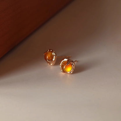 Time Fragment Amber Necklace for Women Spring Summer New Style Choker Niche Light Luxury Retro Simple High-end Collarbone Chain