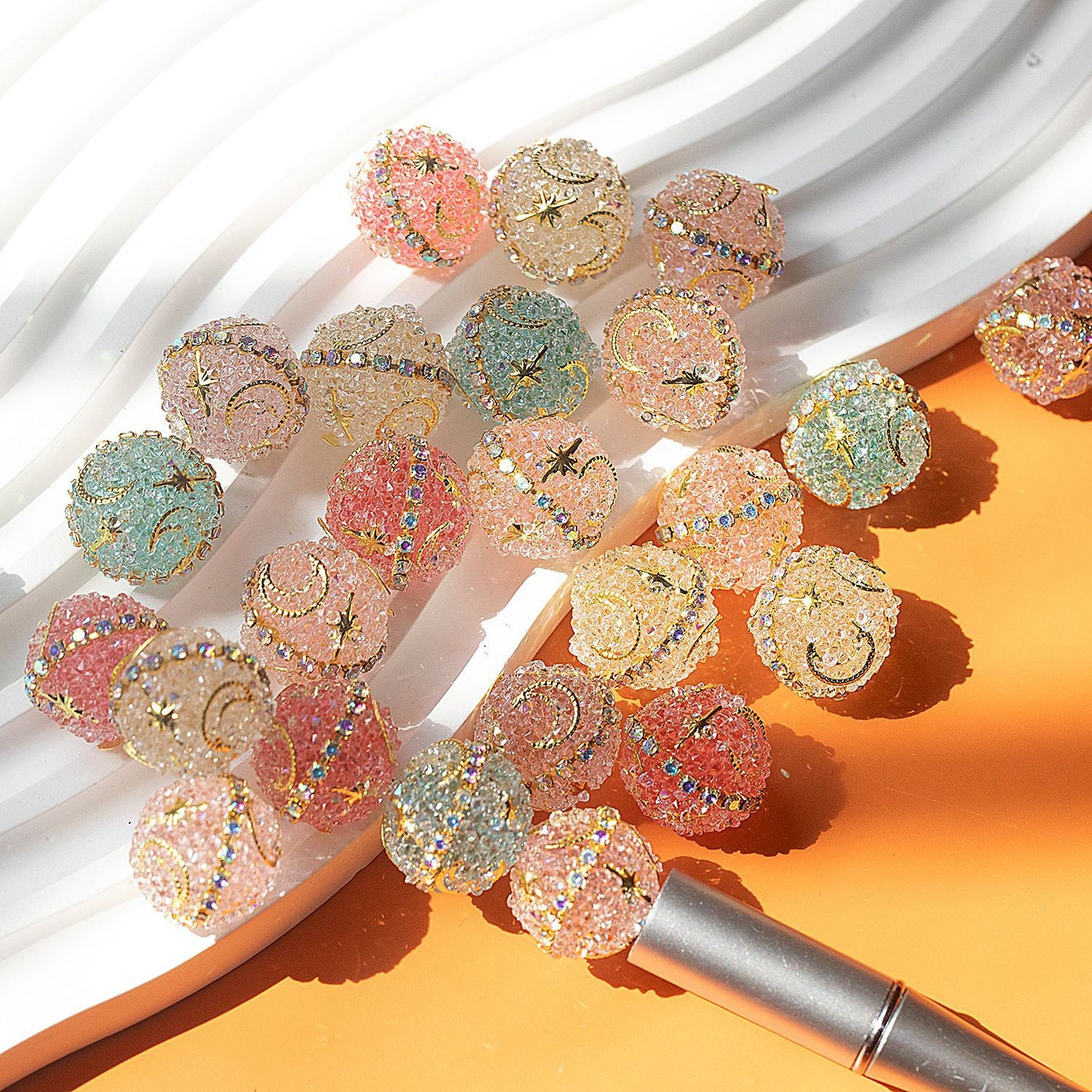 Candy Shape Diamond Ball Pendant