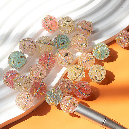 Candy Shape Diamond Ball Pendant