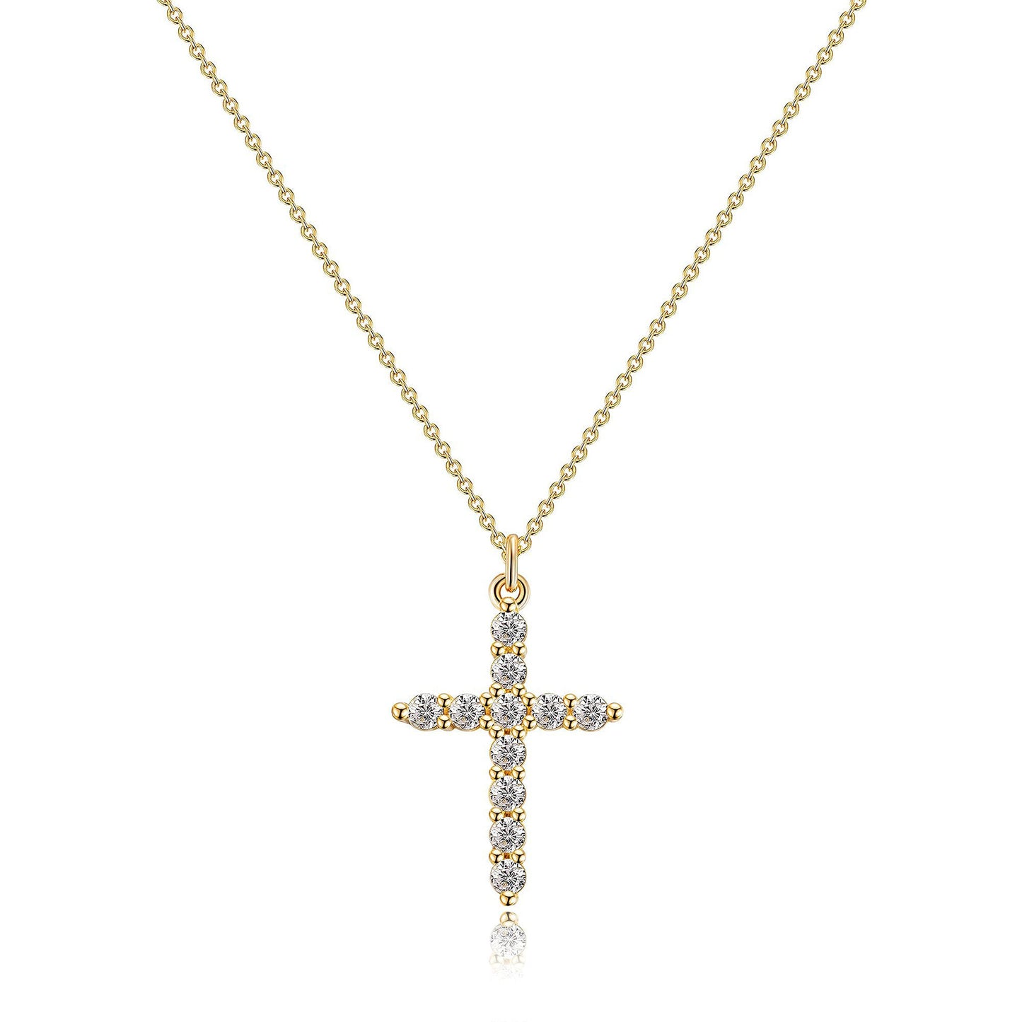 Crown and cross pendant necklaces, Easter necklaces, women and men and girls' daily party clothing, decorations, fashionable jewelry, Mother's Day gifts, outdoor fun