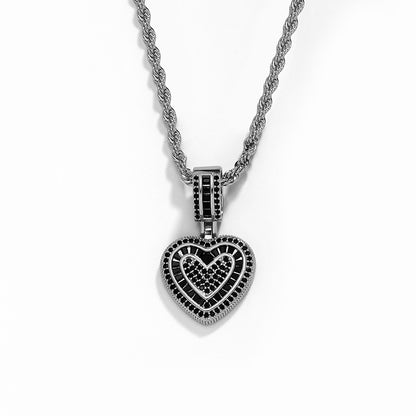 European and American Niche Gold-Plated Heart Collarbone Chain Metal Hip-Hop Accessories Sweater Chain Women Pendant Necklace Jewelry Wholesale