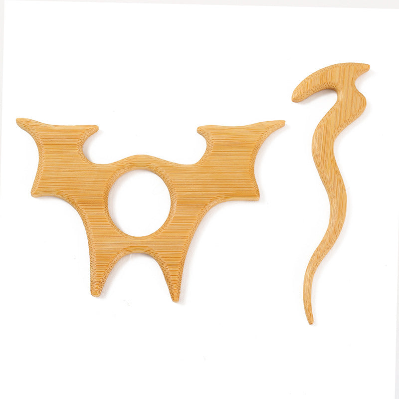 Brooch pin with wooden animal pattern Wooden Animal Brooch Gift