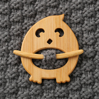 Brooch pin with wooden animal pattern Wooden Animal Brooch Gift