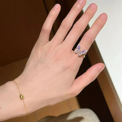 Vintage Jewelry French Retro Exquisite Niche Light Luxury Palace Style High-end Olive Green New Open Ring for Women