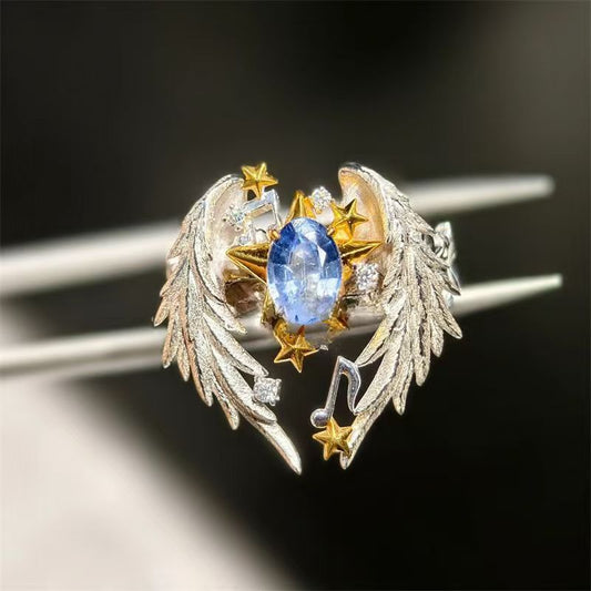 Angel Wings Ring Adjustable Ring