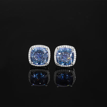 2025 jewelry copper base gold-plated imitation Bird's Nest cut white plated blue retro set Fashionable for parties, weddings, birthday gifts, outdoor activities