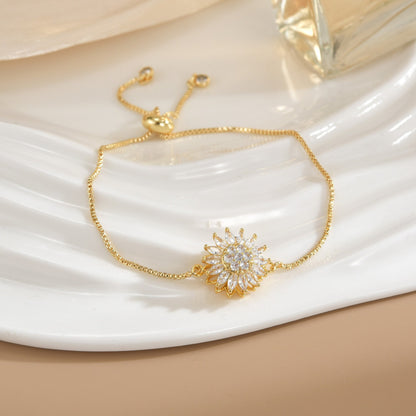 Rotating Sunflower Bracelet - A calming and relaxing accessory, Mother's Day gift, Valentine's Day gift, birthday gift jewelry, fashion matching, party and outdoor activities