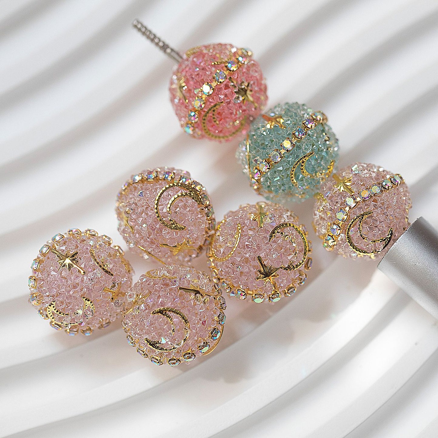 Candy Shape Diamond Ball Pendant